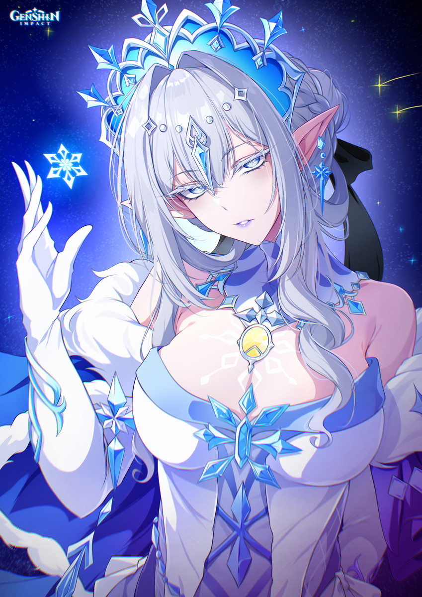 This is a pixiv picture whose title is Anastasya Feodorovna Snezhnaya 💙.