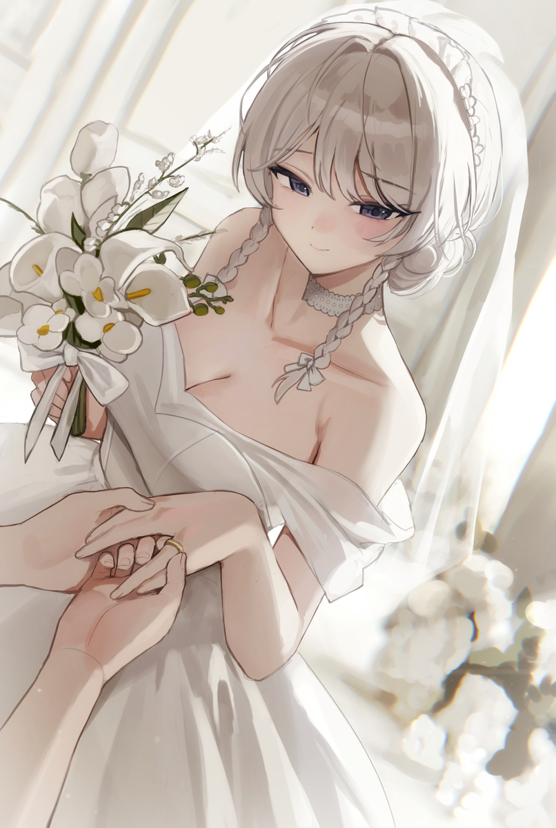 This is a pixiv picture whose title is ウエディング.