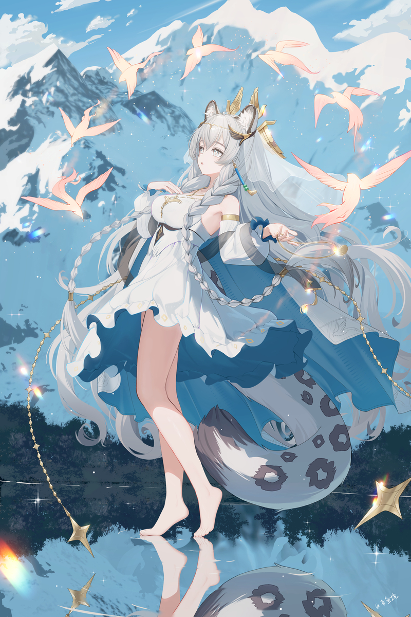 This is a pixiv picture whose title is 圣聆初雪音律联觉.