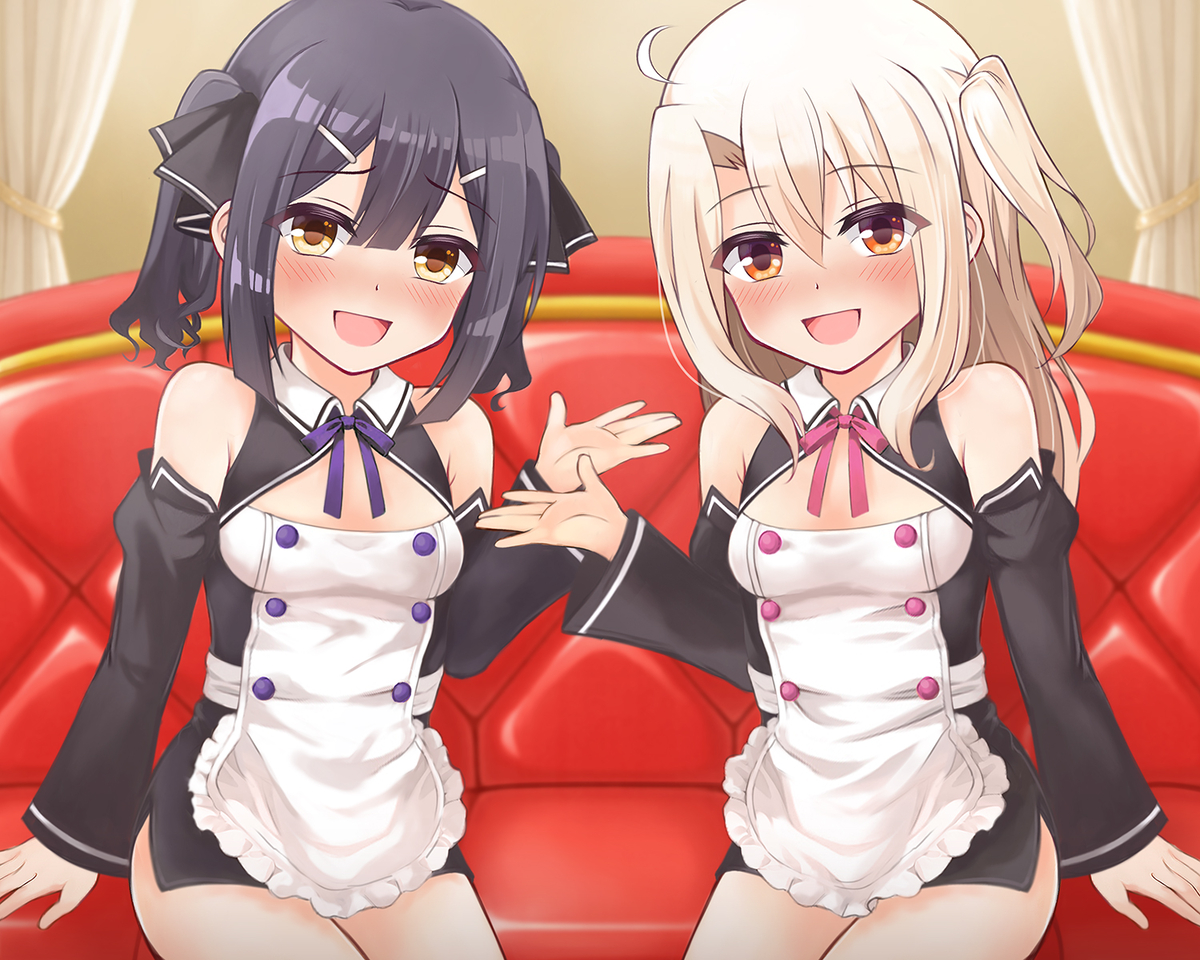 This is a pixiv picture whose title is ドリームクラブ衣装☆イリヤ・美遊.
