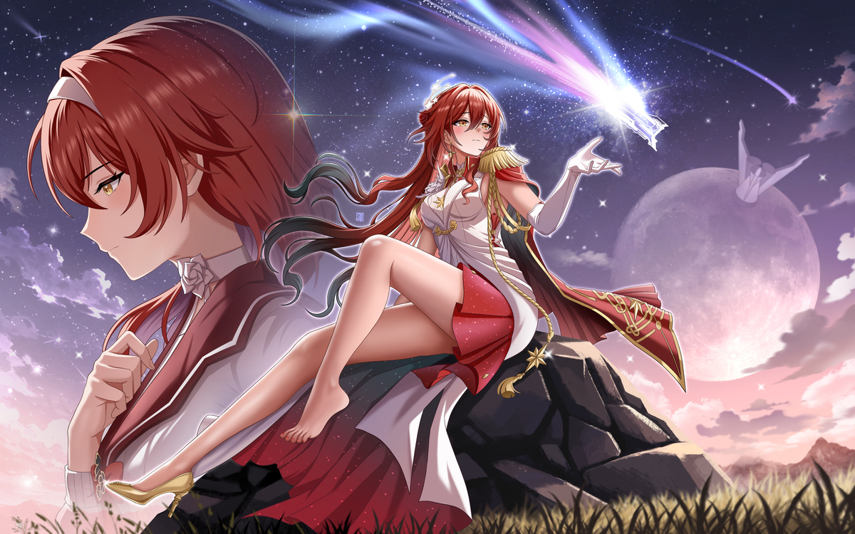 This is a pixiv picture whose title is 姬子·启行🌟.