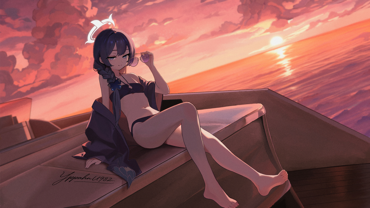 This is a pixiv picture whose title is 画了妃咲.