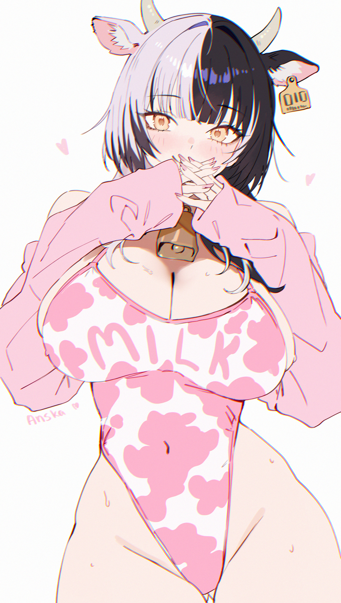 This is a pixiv picture whose title is Milk 🥛.