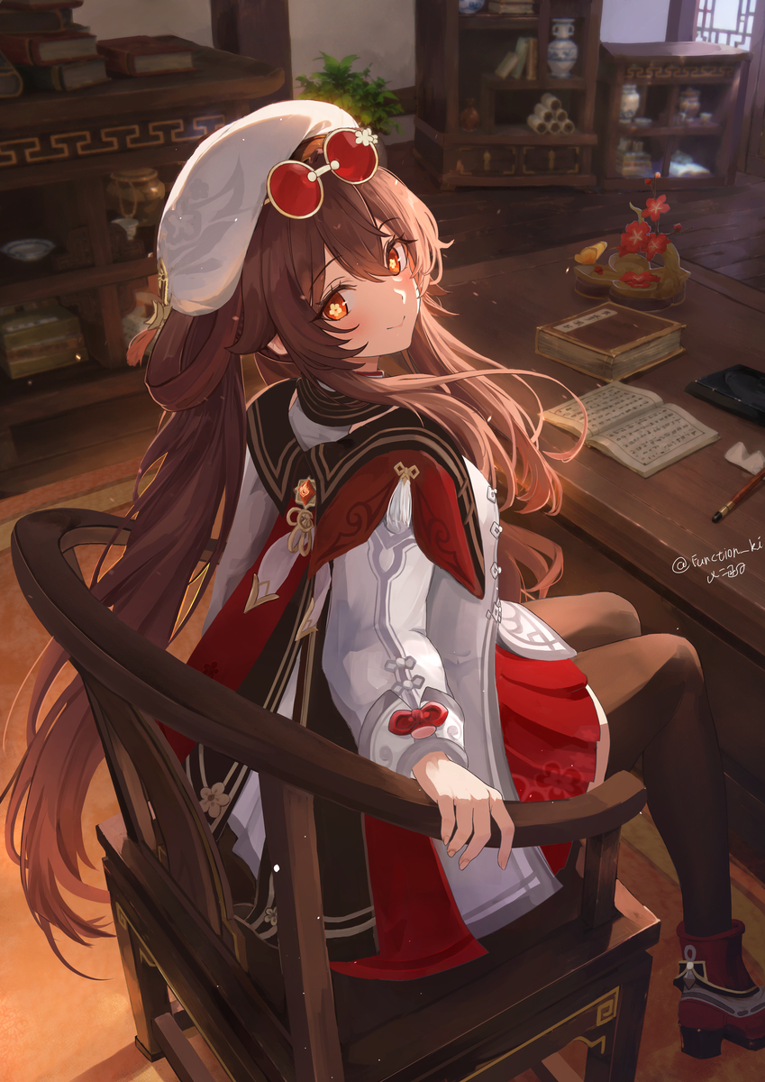 This is a pixiv picture whose title is 2026胡桃生日！🎂.