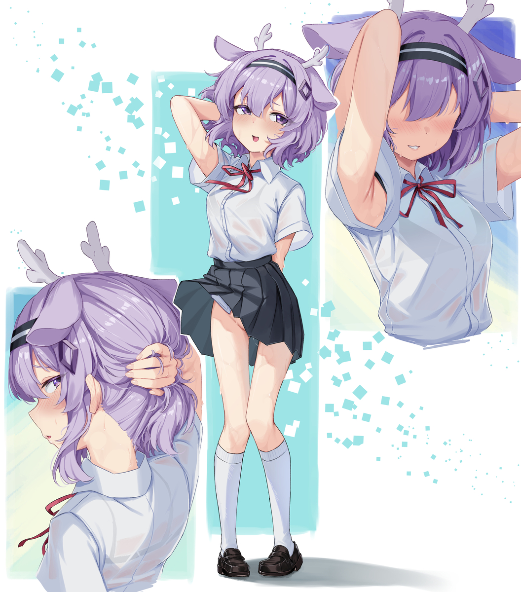 This is a pixiv picture whose title is 🦌.