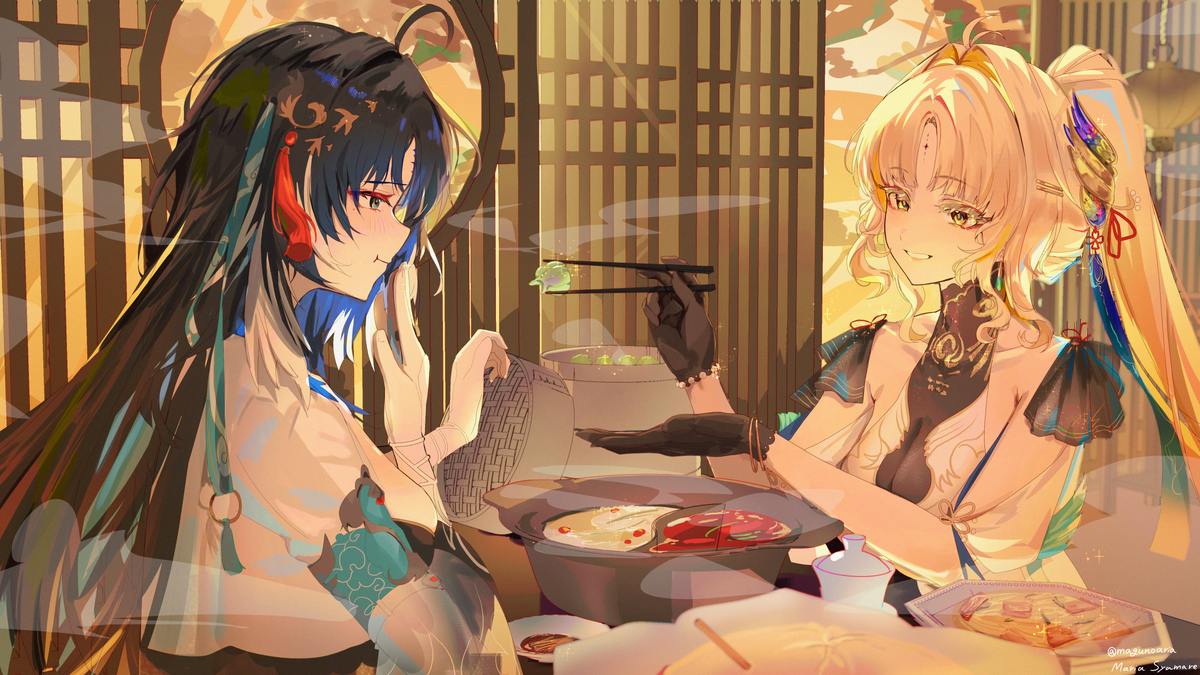 This is a pixiv picture whose title is いっぱい食べてね.
