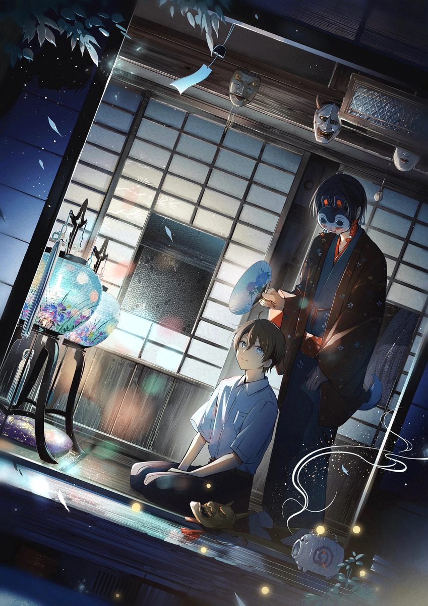 This is a pixiv picture whose title is 夏の宵.