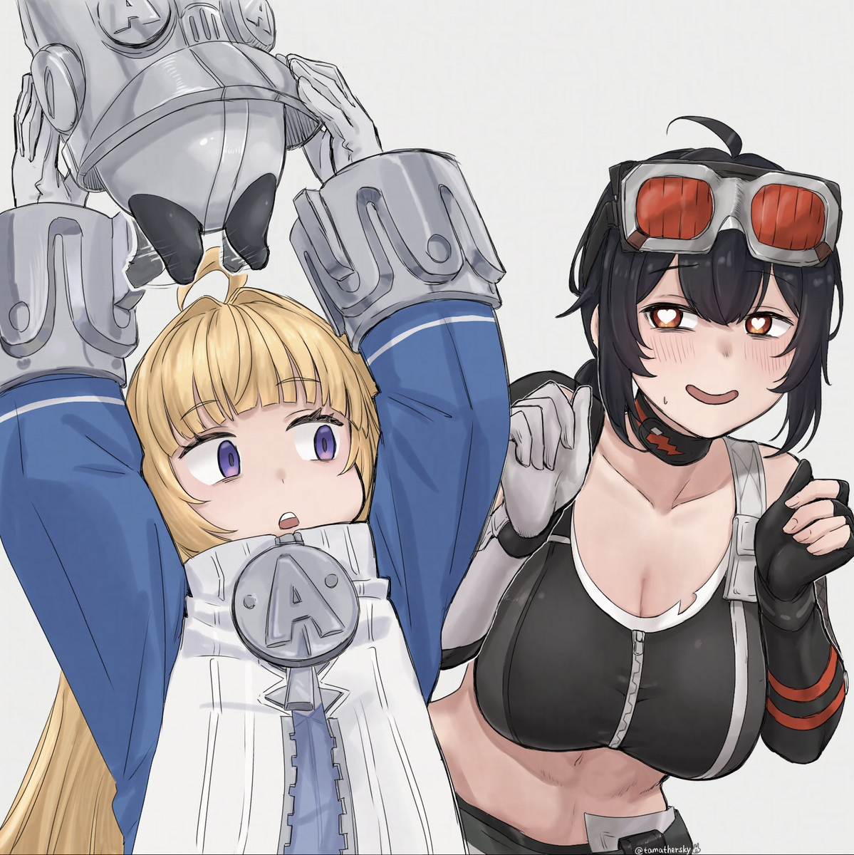 This is a pixiv picture whose title is 事案.