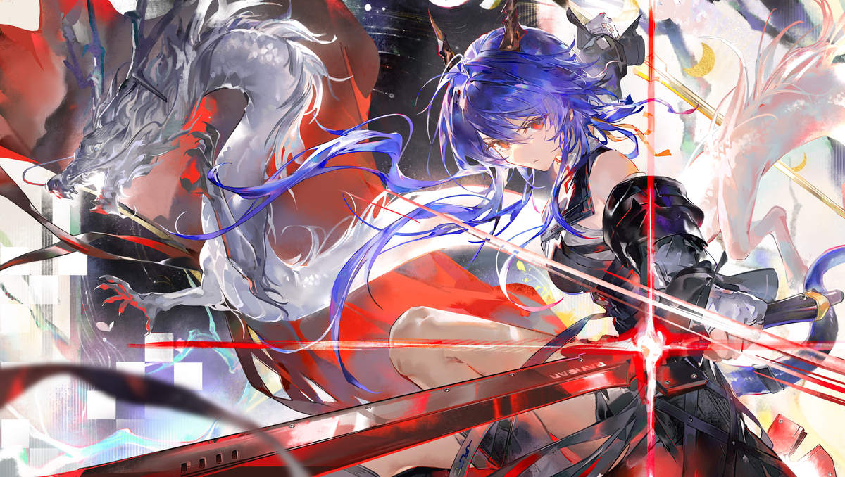 This is a pixiv picture whose title is 🐉.