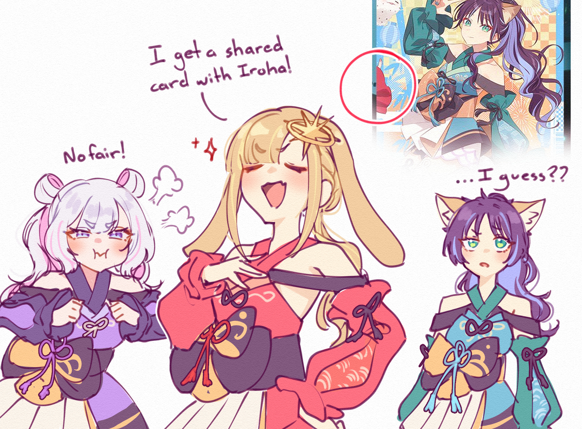 This is a pixiv picture whose title is it means a lot to her.