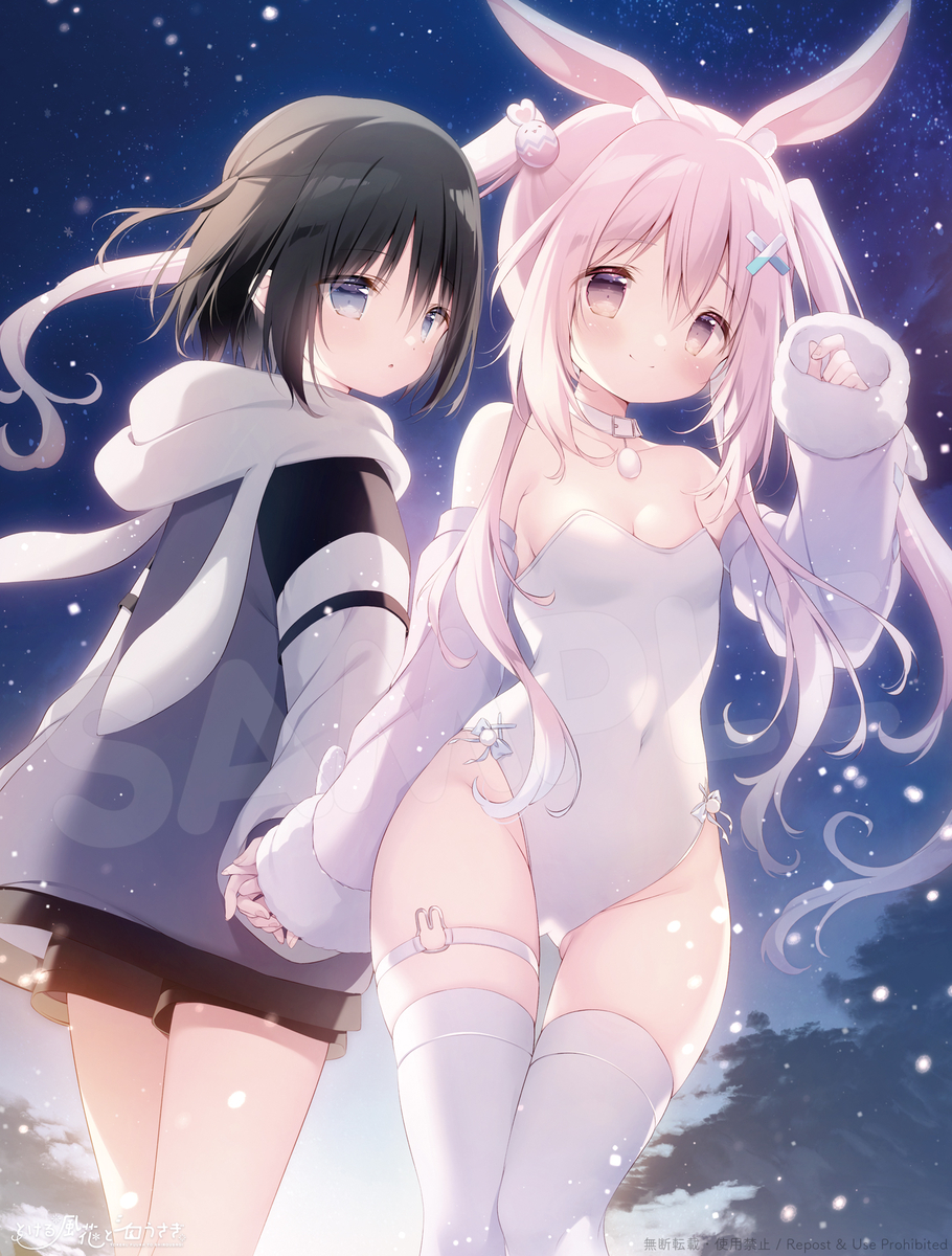 This is a pixiv picture whose title is プーカ＆乃良🐇❄️.