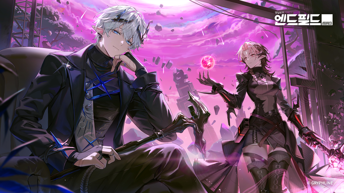 This is a pixiv picture whose title is 明日方舟：Endfield 半週年.