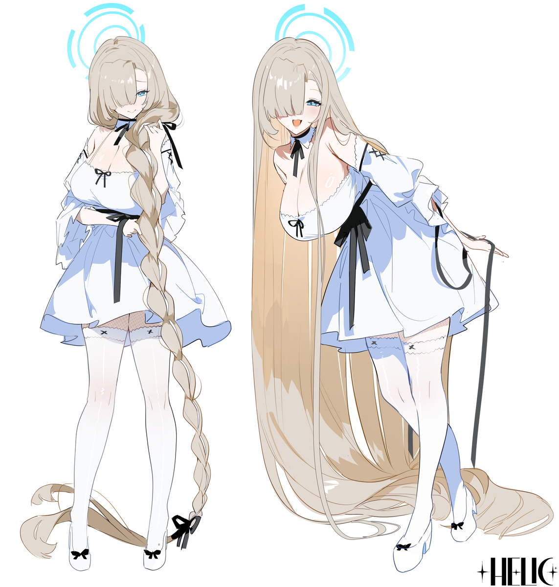This is a pixiv picture whose title is 和明日奈约会才能看到的发型哦~.