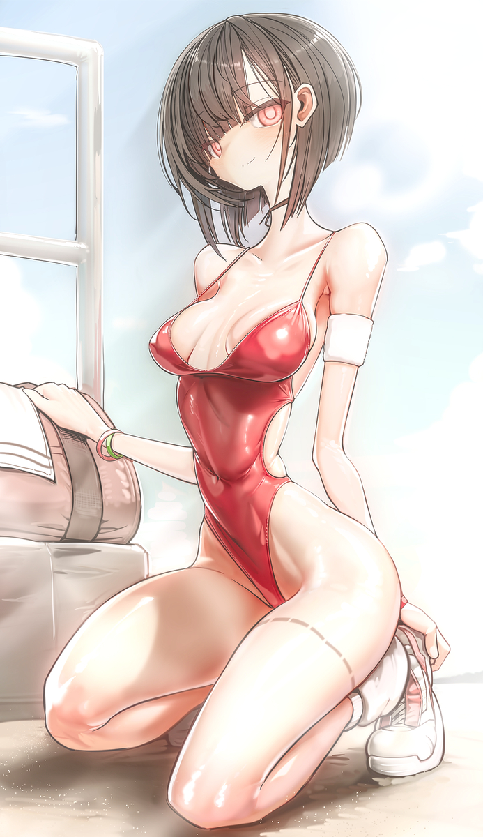 This is a pixiv picture whose title is 浜辺.