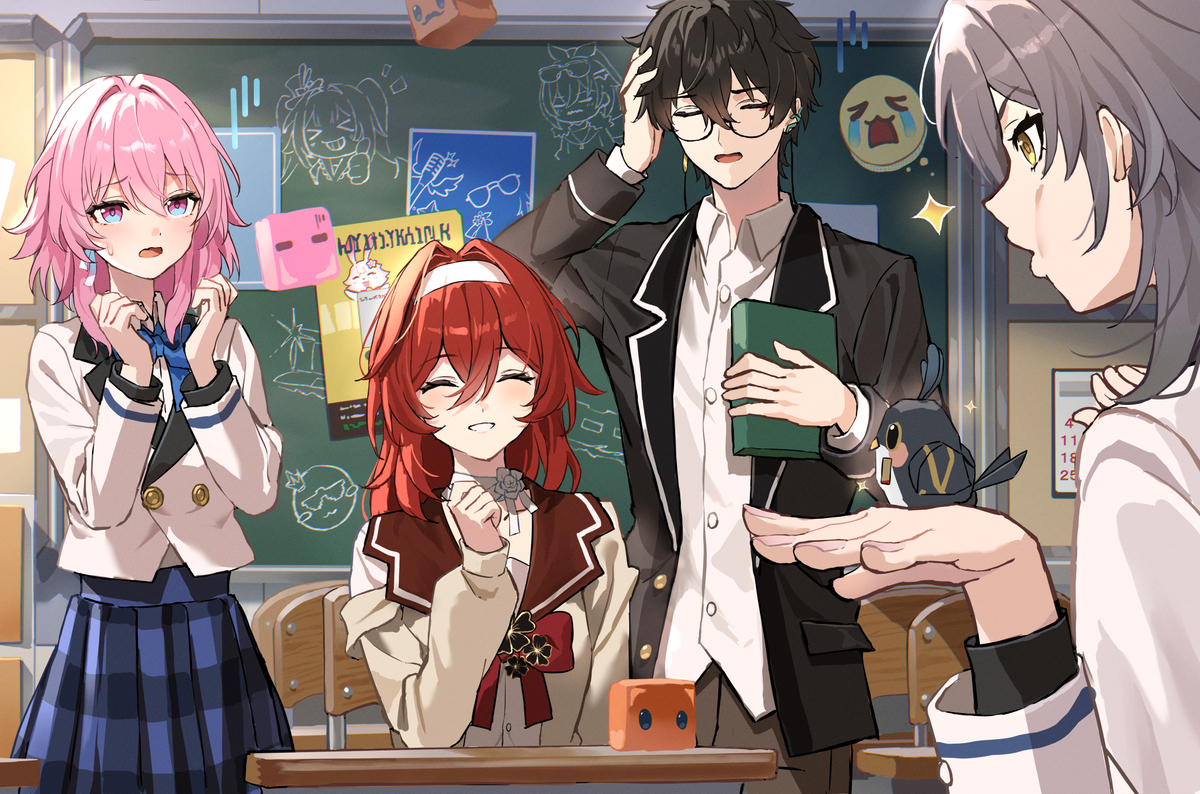 This is a pixiv picture whose title is 「げっ、アンタそれ…　はぁ、またか…　ふふっ♪」.
