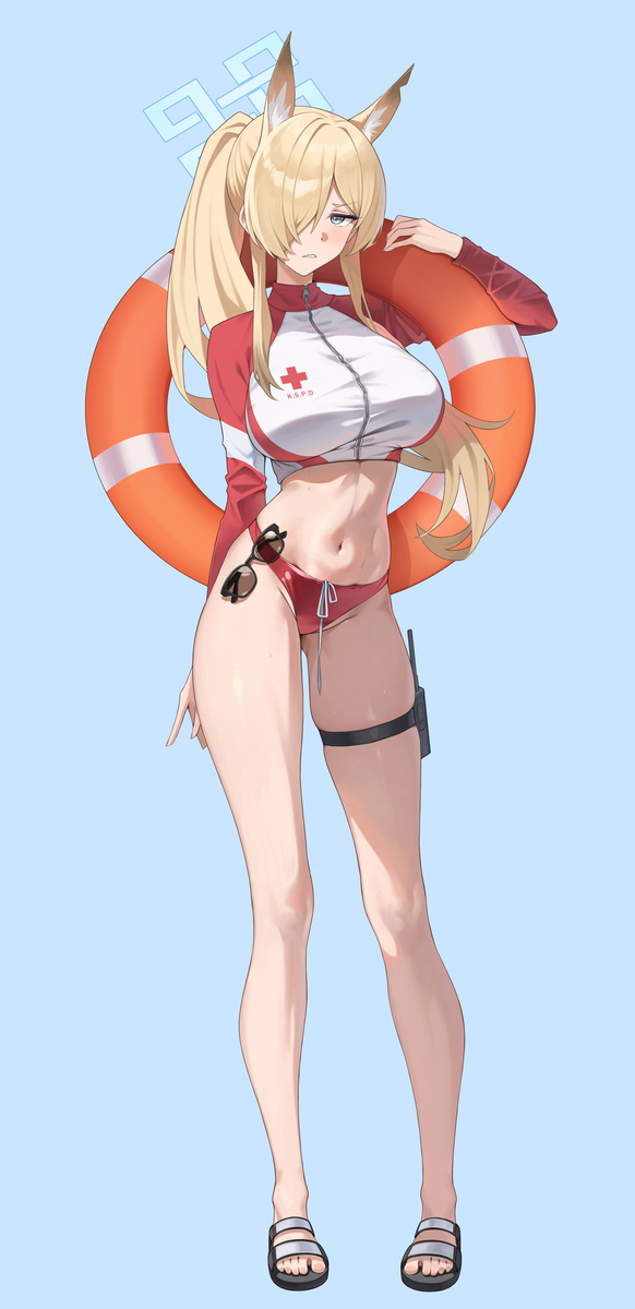 This is a pixiv picture whose title is ライフガード・カンナ.
