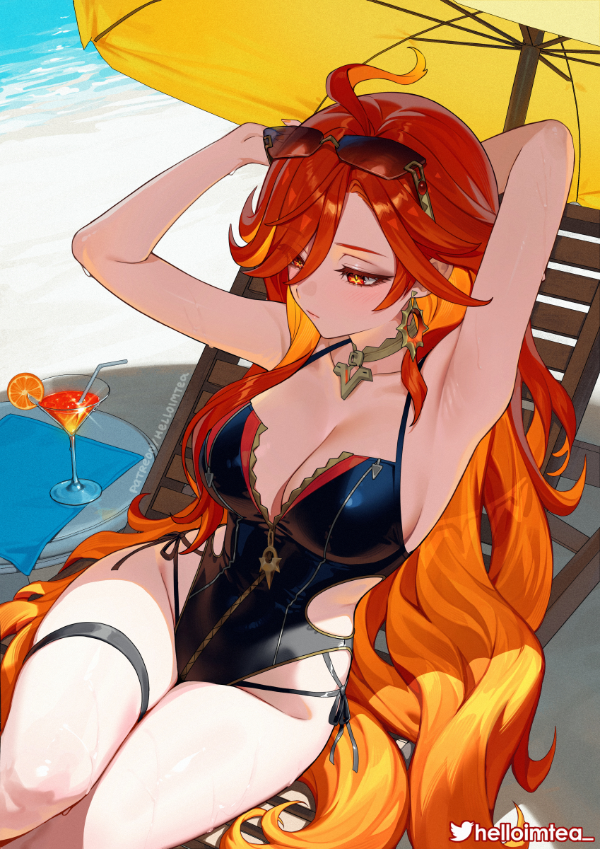 This is a pixiv picture whose title is Mavuika \ マーヴィカ.