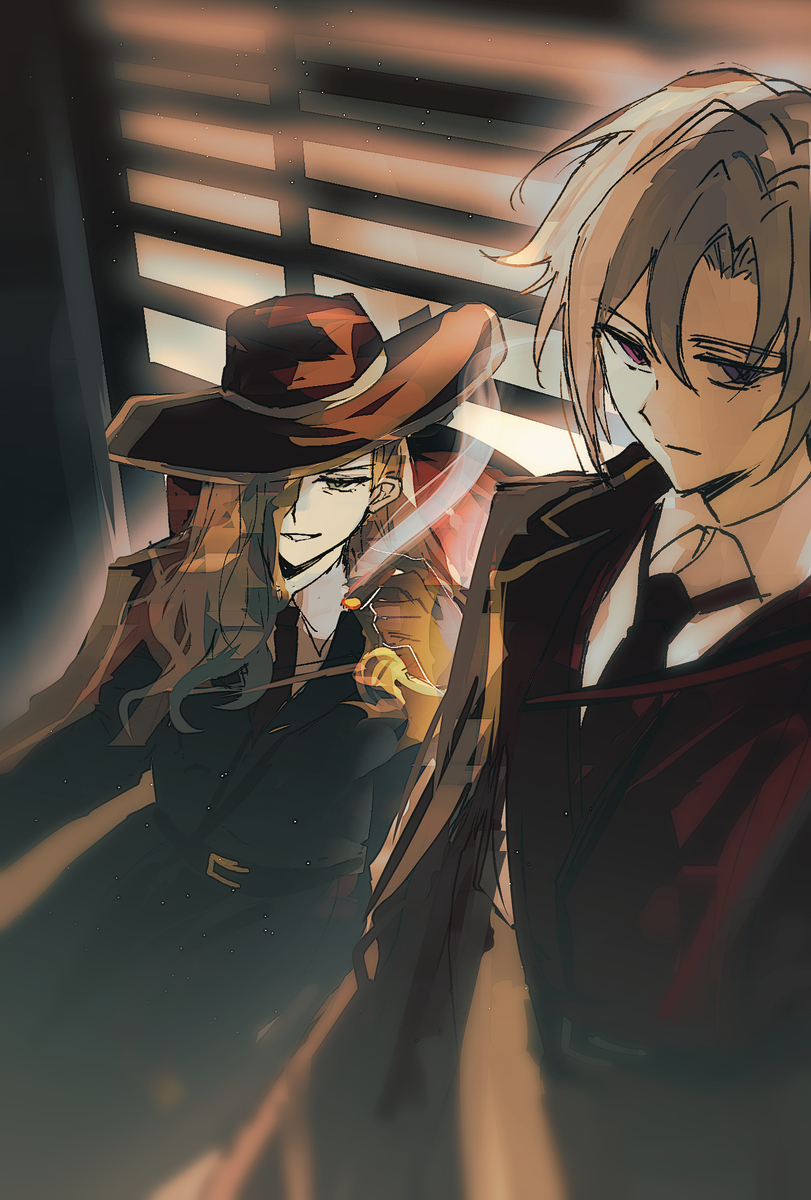 This is a pixiv picture whose title is 二老板if.