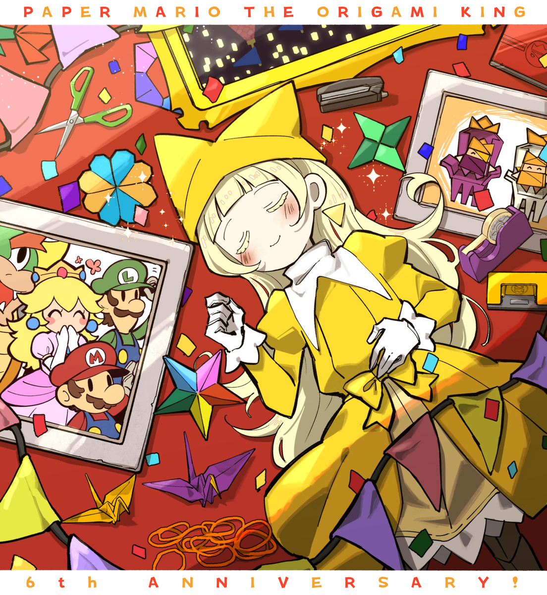 This is a pixiv picture whose title is 6周年.