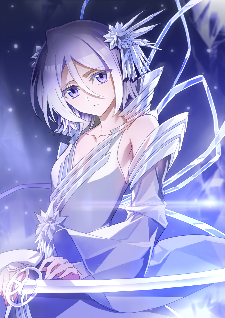 This is a pixiv picture whose title is 白霞罸.