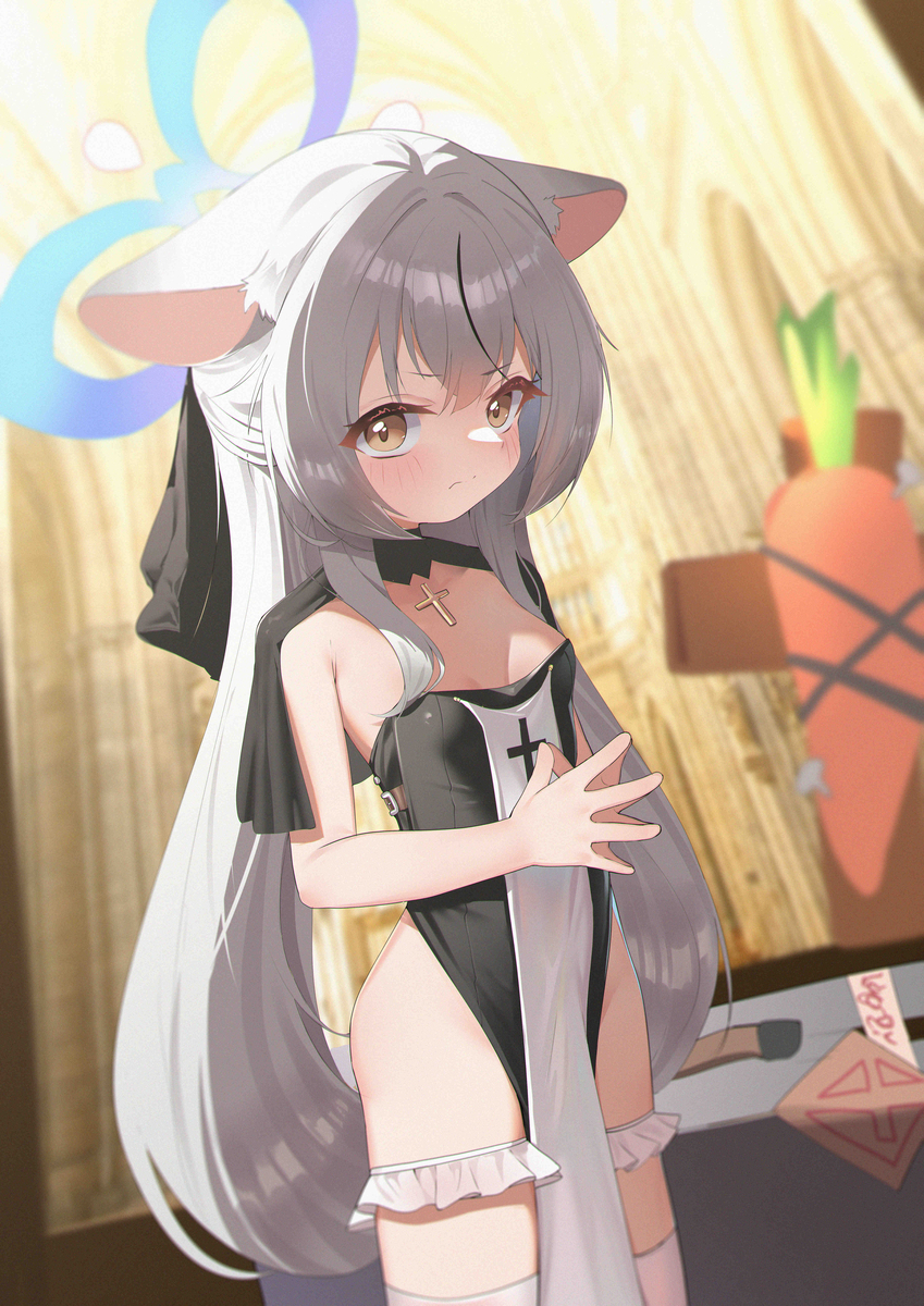 This is a pixiv picture whose title is 百日绘day2修女心奈.