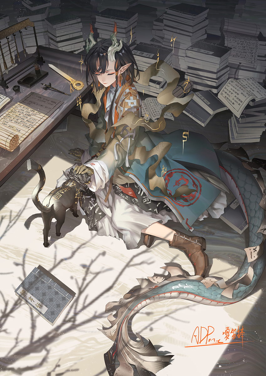 This is a pixiv picture whose title is 颉.