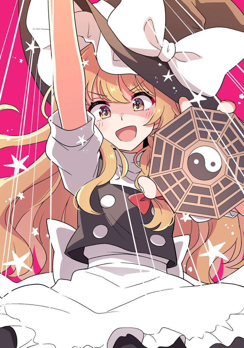 This is a pixiv picture whose title is 霧雨魔理沙.