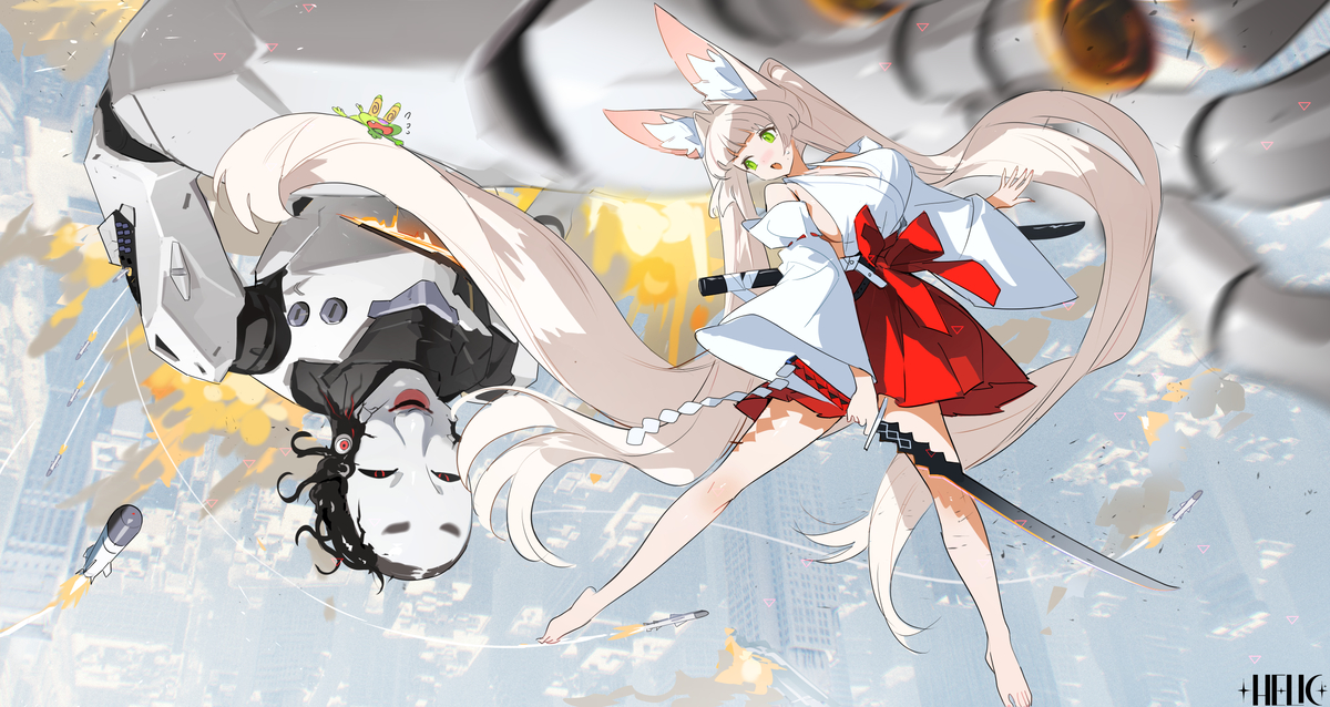 This is a pixiv picture whose title is 赛博驱鬼.
