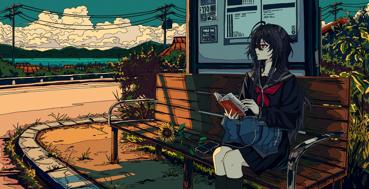 This is a pixiv picture whose title is Waiting for Summer.