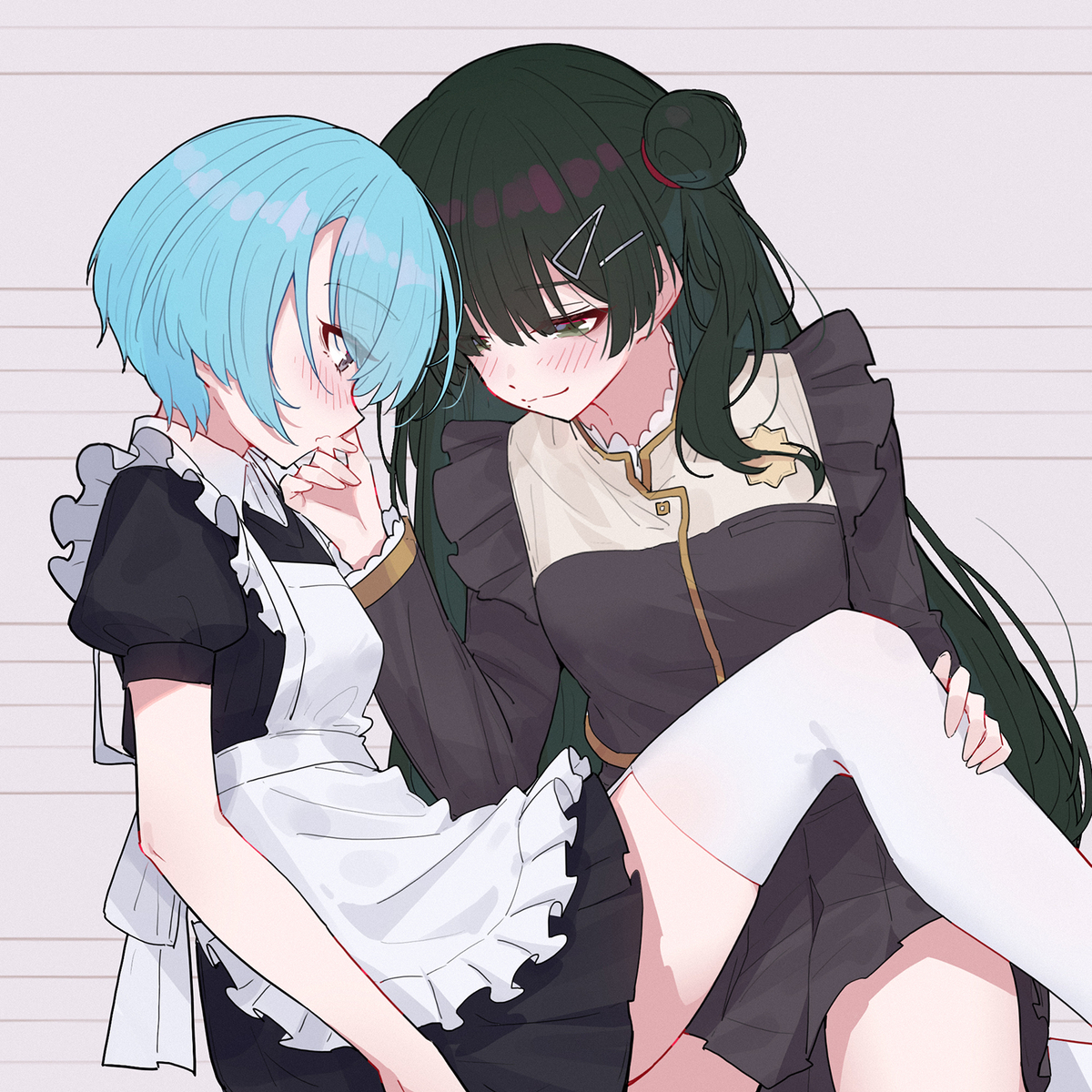 This is a pixiv picture whose title is day333 律酱，你也不想这样被阿拉蕾酱看到吧😋.