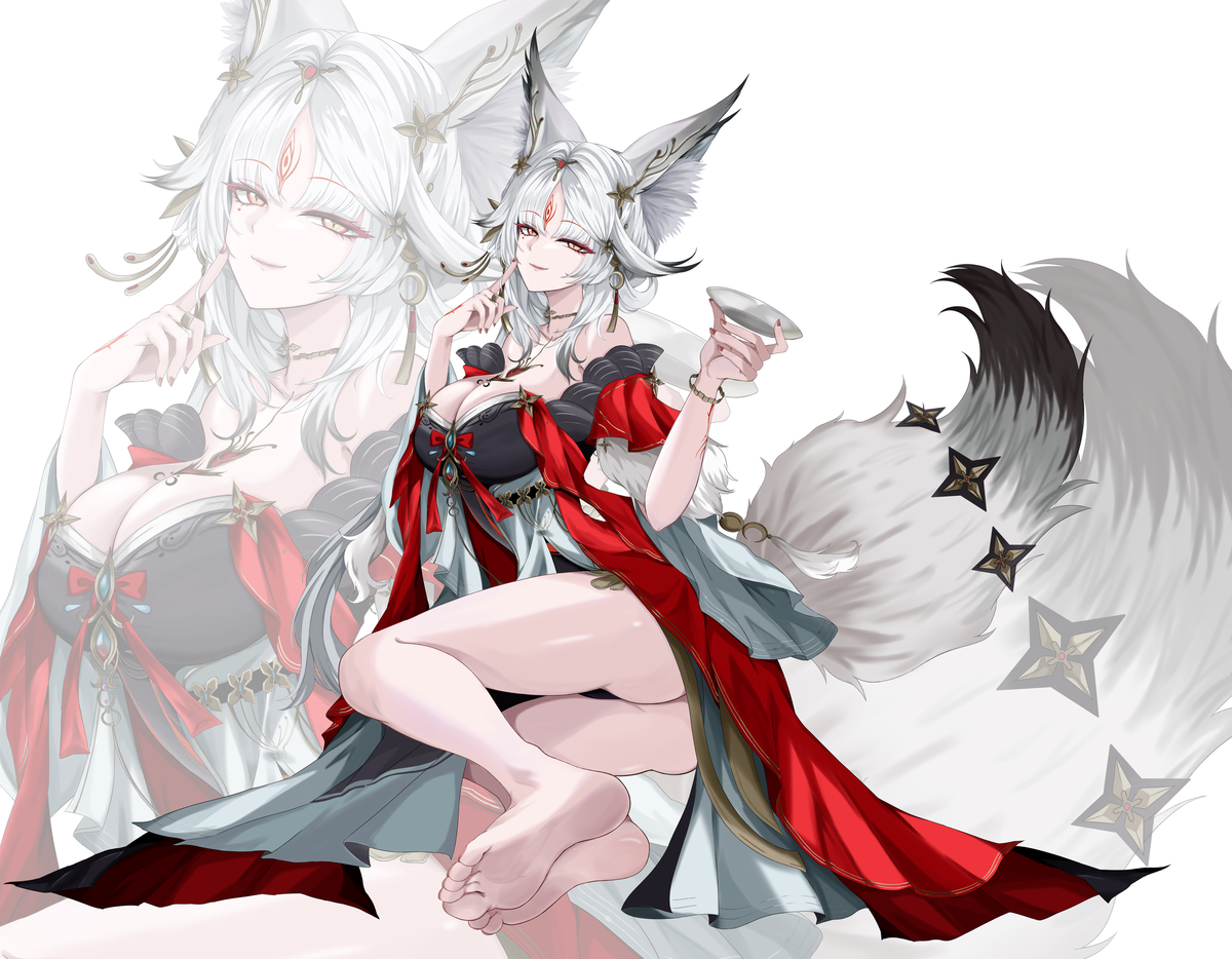 This is a pixiv picture whose title is 心月狐.