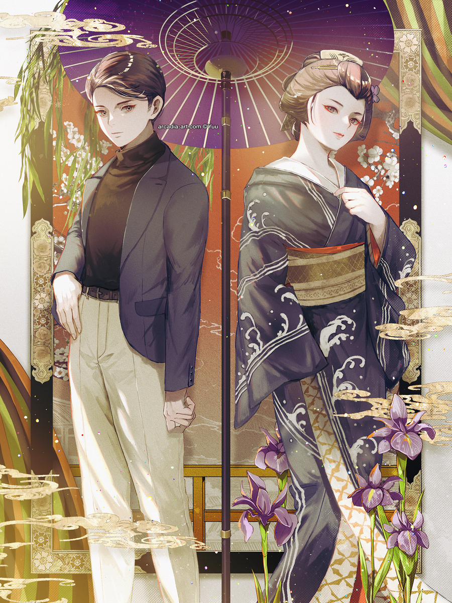 This is a pixiv picture whose title is Two Faces of One.
