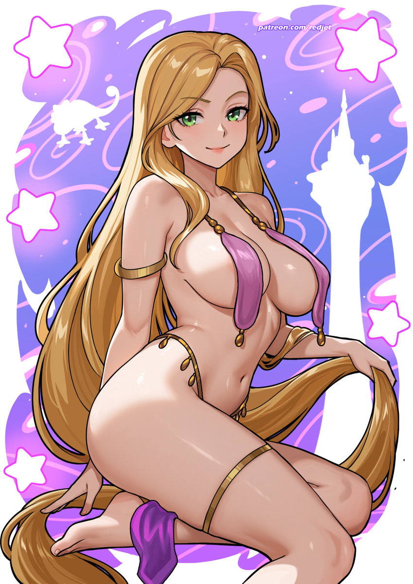 This is a pixiv picture whose title is Rapunzel.