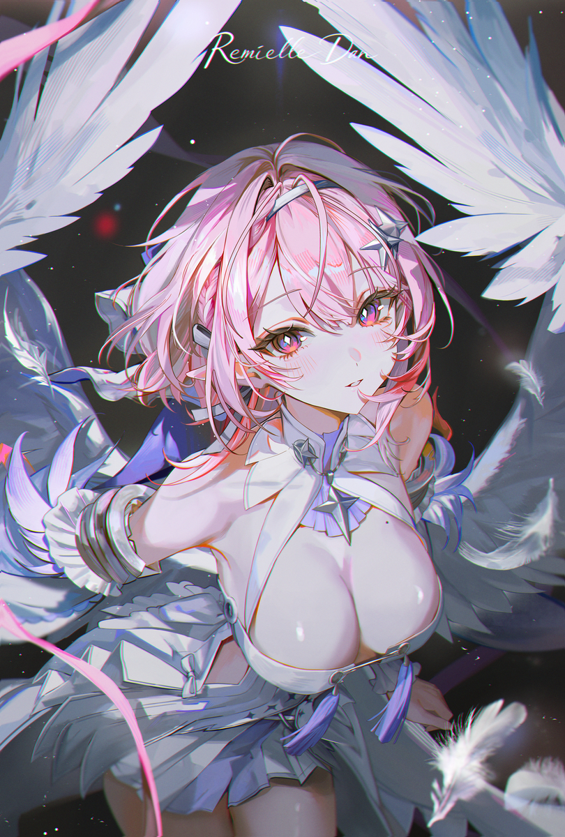 This is a pixiv picture whose title is 🩷🪽.