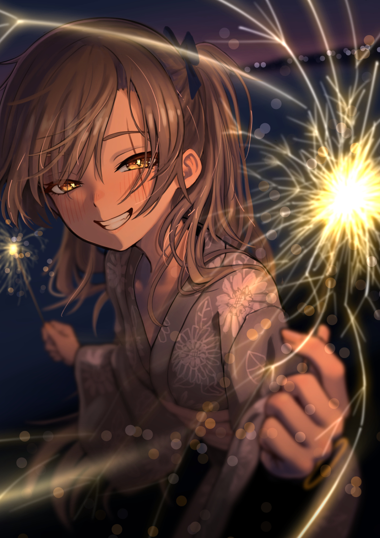 This is a pixiv picture whose title is 花火.