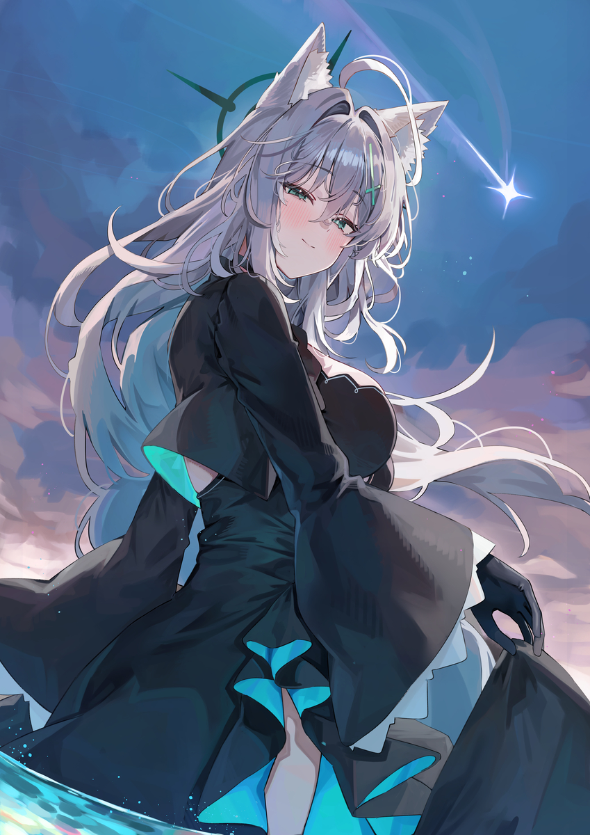 This is a pixiv picture whose title is あの透明な彗星は透明だから無くならない.