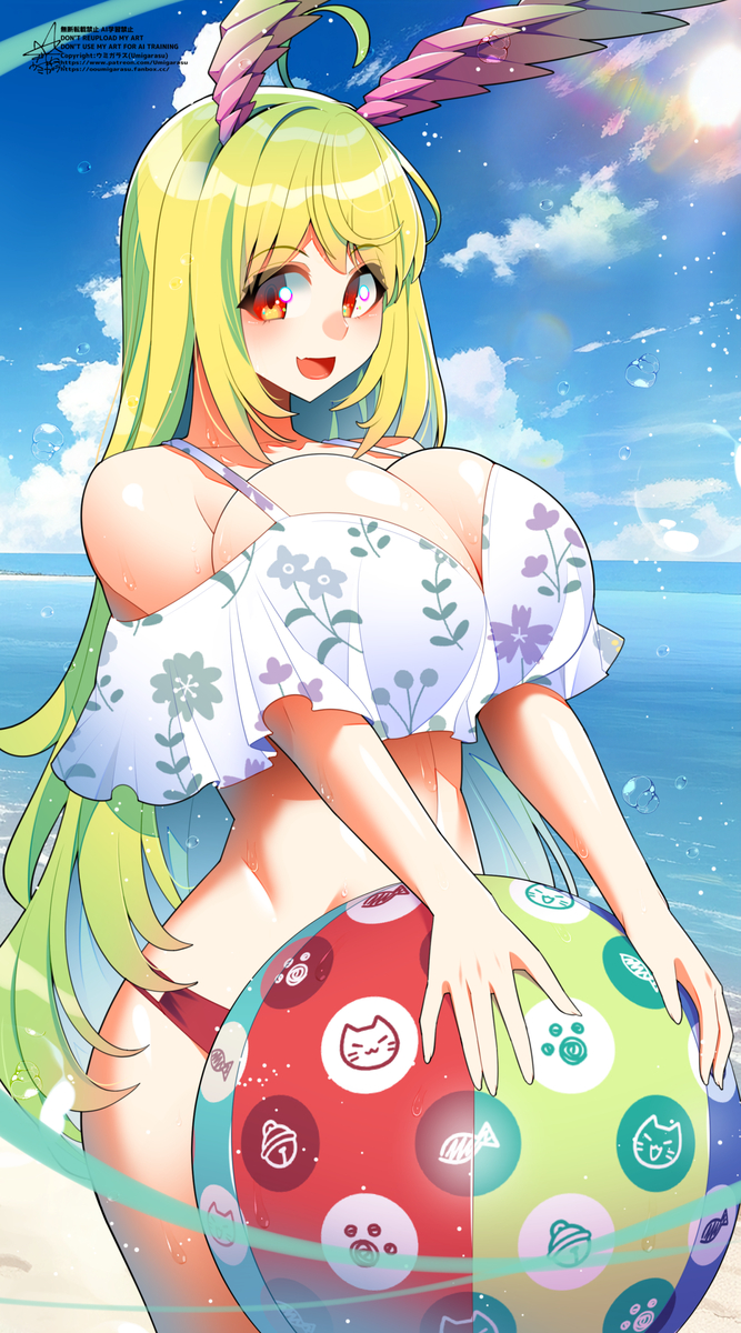 This is a pixiv picture whose title is 夏だぞ！.