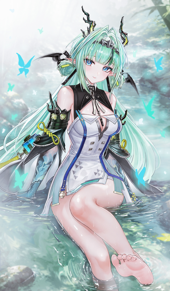 This is a pixiv picture whose title is 小葱清洗过后可食用.