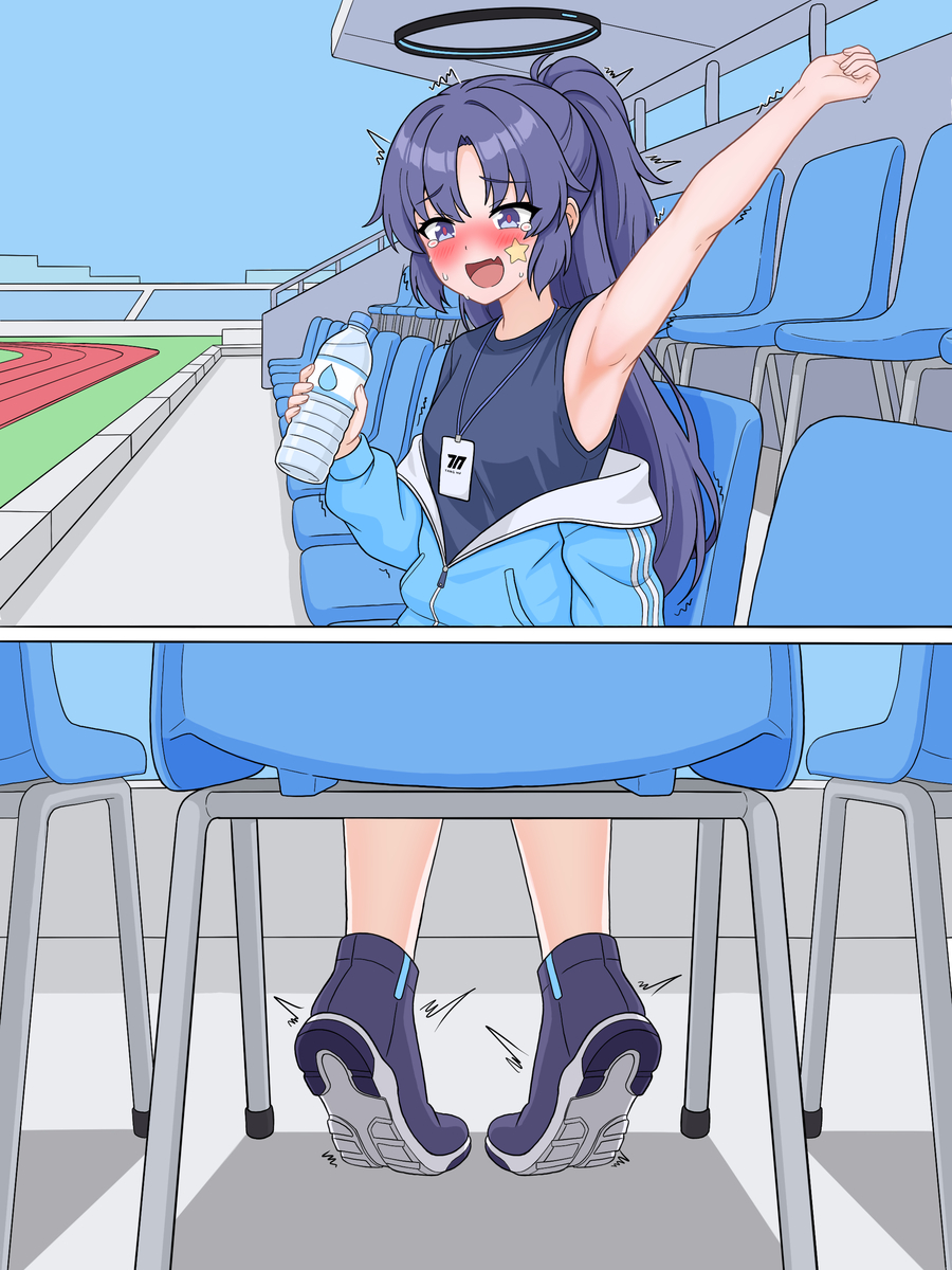This is a pixiv picture whose title is 【预告】运动会也要欢笑.
