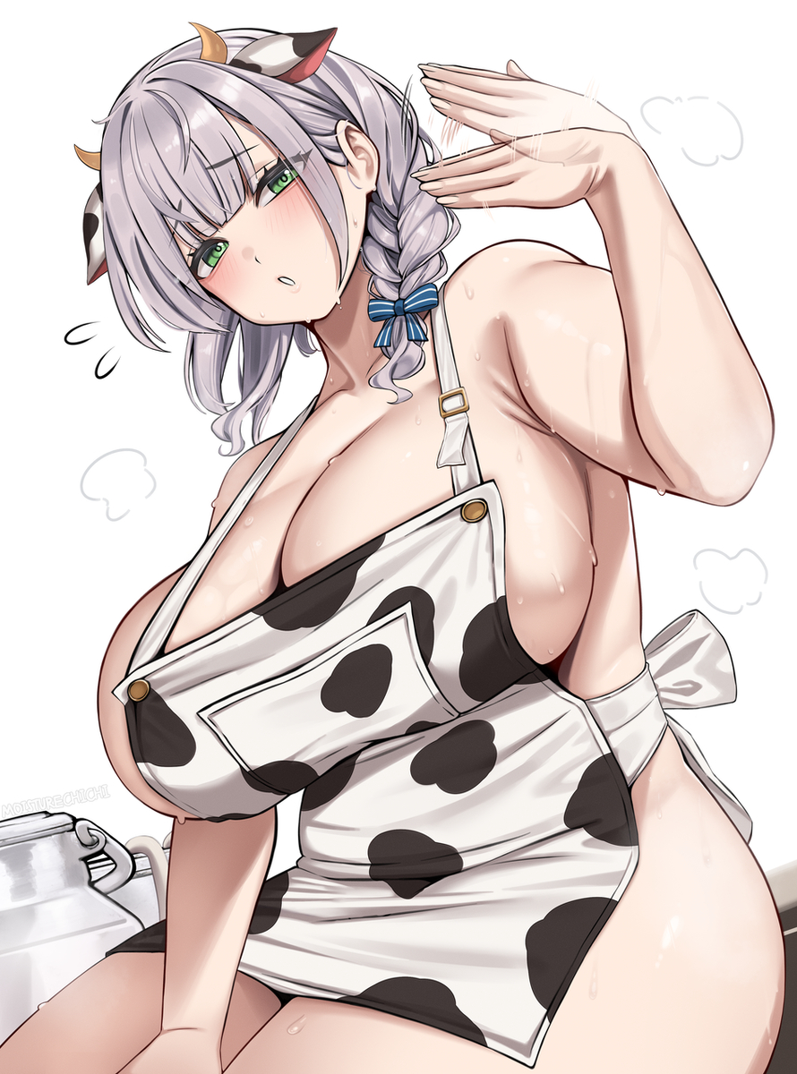 This is a pixiv picture whose title is 🐮🤍🤍🤍.