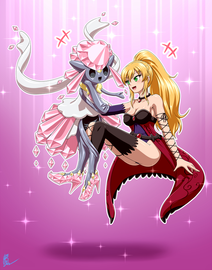 This is a pixiv picture whose title is 【リク絵】ラバーメガディアンシースウツ.