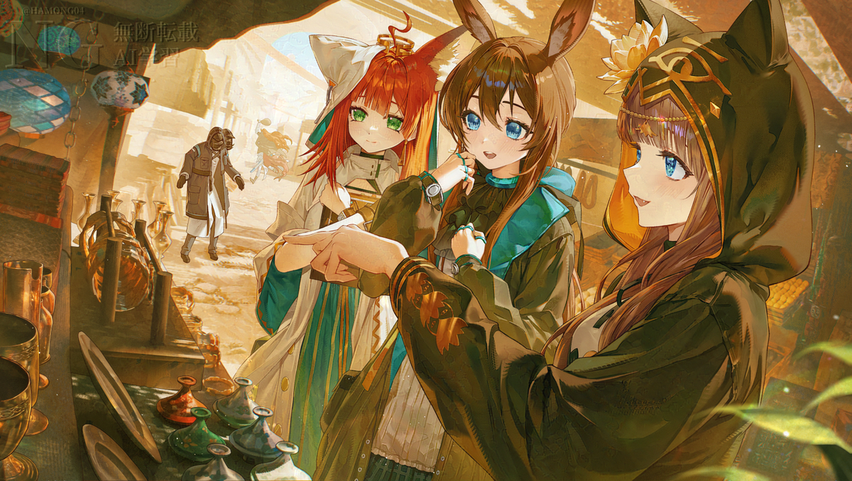 This is a pixiv picture whose title is 買い物.