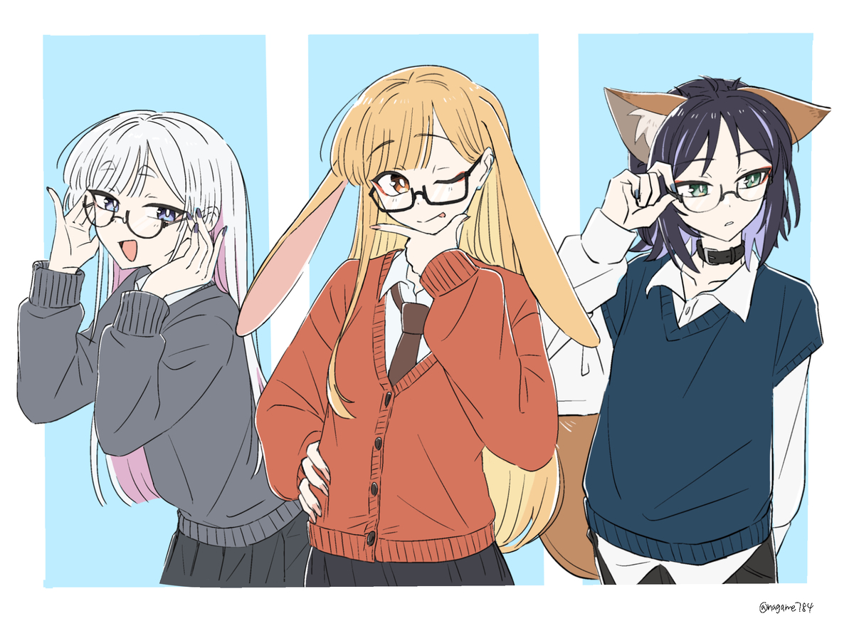 This is a pixiv picture whose title is メガネまとめ.
