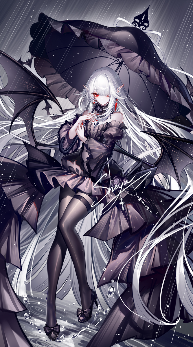 This is a pixiv picture whose title is 🦇.
