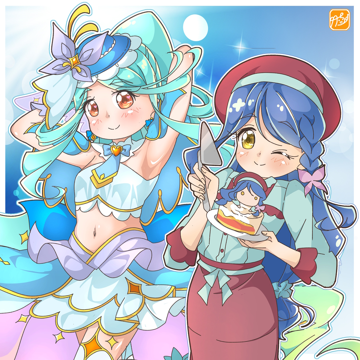 This is a pixiv picture whose title is 【たんプリ】くれあさんがキュアエクレール!!!.