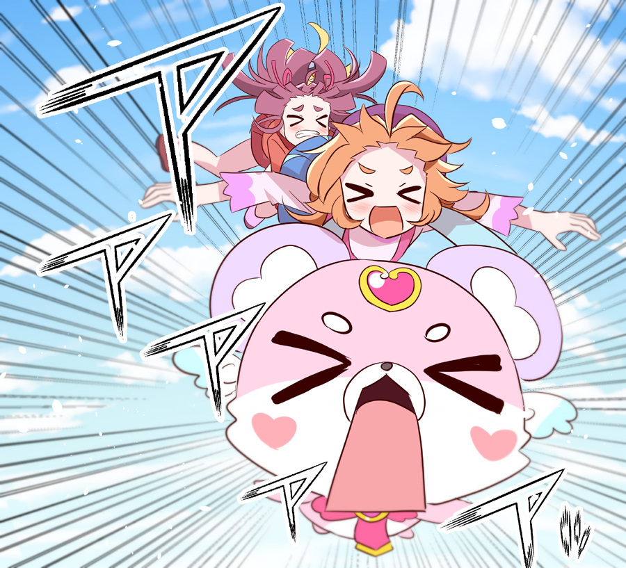 This is a pixiv picture whose title is 空から名探偵が！.