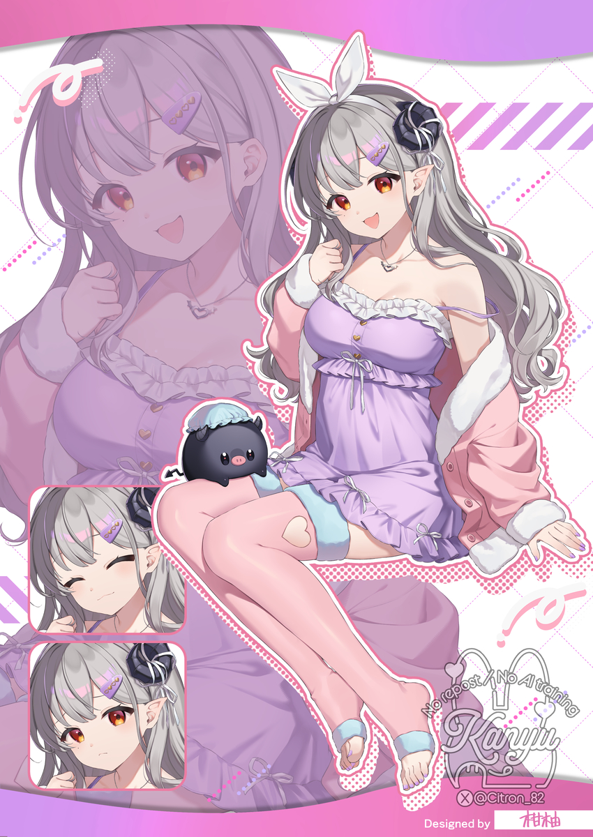 This is a pixiv picture whose title is 【仕事イラスト】Vライバーデザイン.