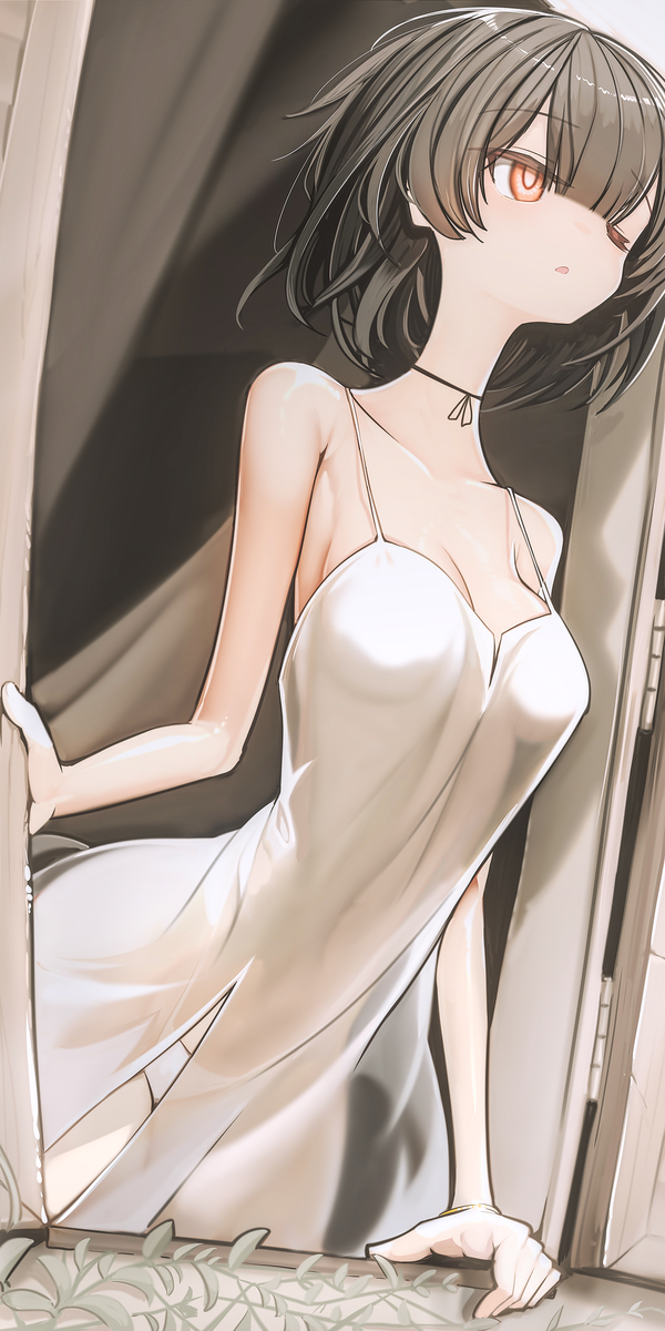 This is a pixiv picture whose title is 窓辺.