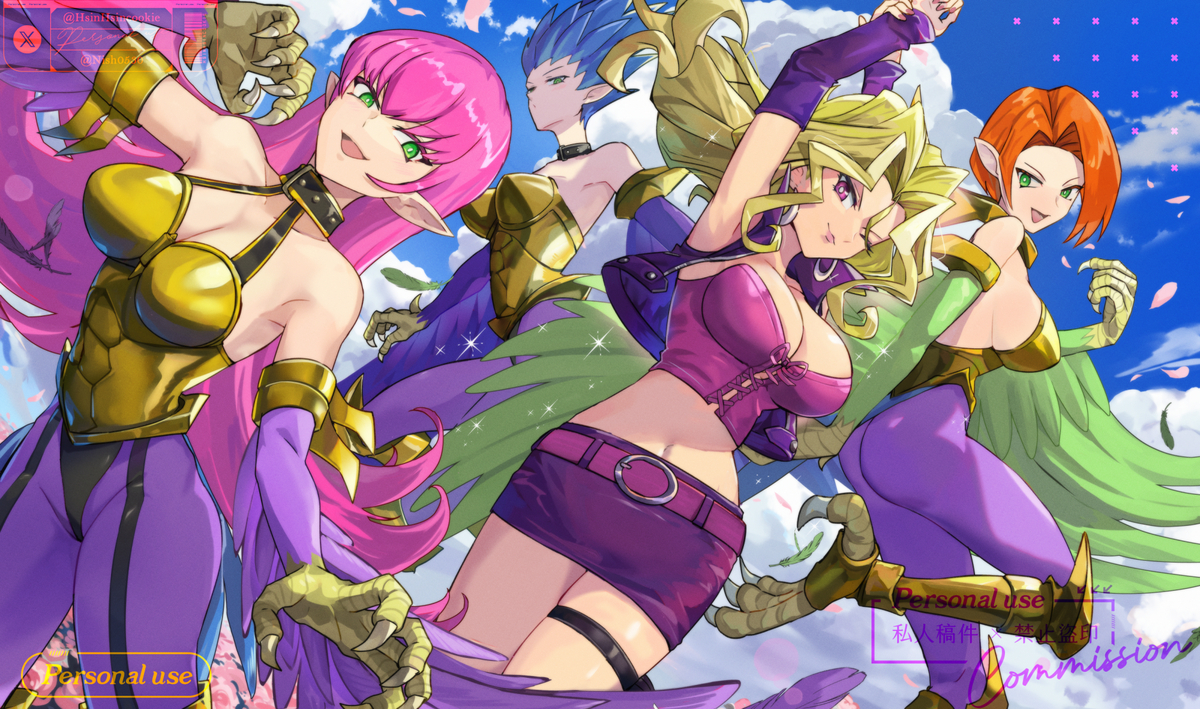 This is a pixiv picture whose title is ハーピィ.