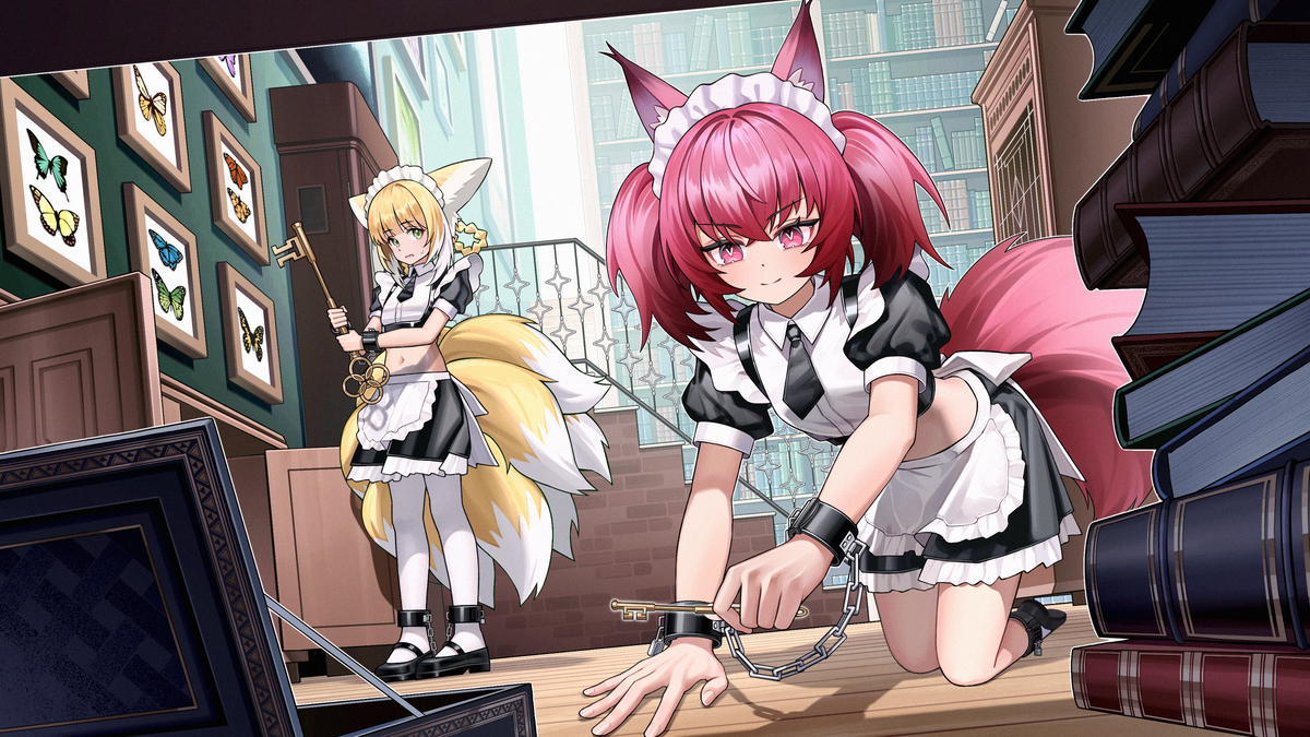 This is a pixiv picture whose title is 密室逃脱（委托稿件@Nioter）.